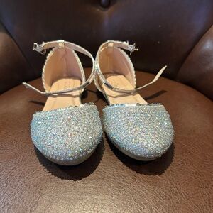 Sparkling Silver and Rhinestones girl  Shoes